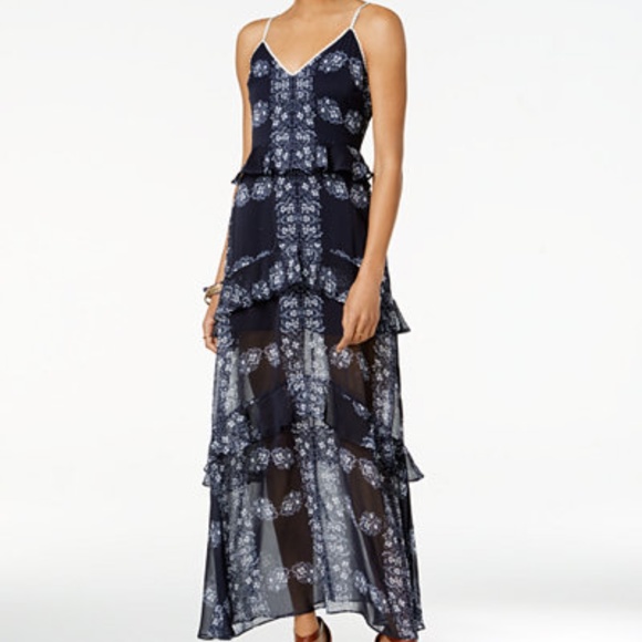 Endless Rose Dresses Nwt Endless Rose Floral Lace Tiered Maxi Dress